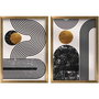 Wallity Cuadro Decorativo Enmarcado en MDF (2 Piezas) 38 x 53 cm